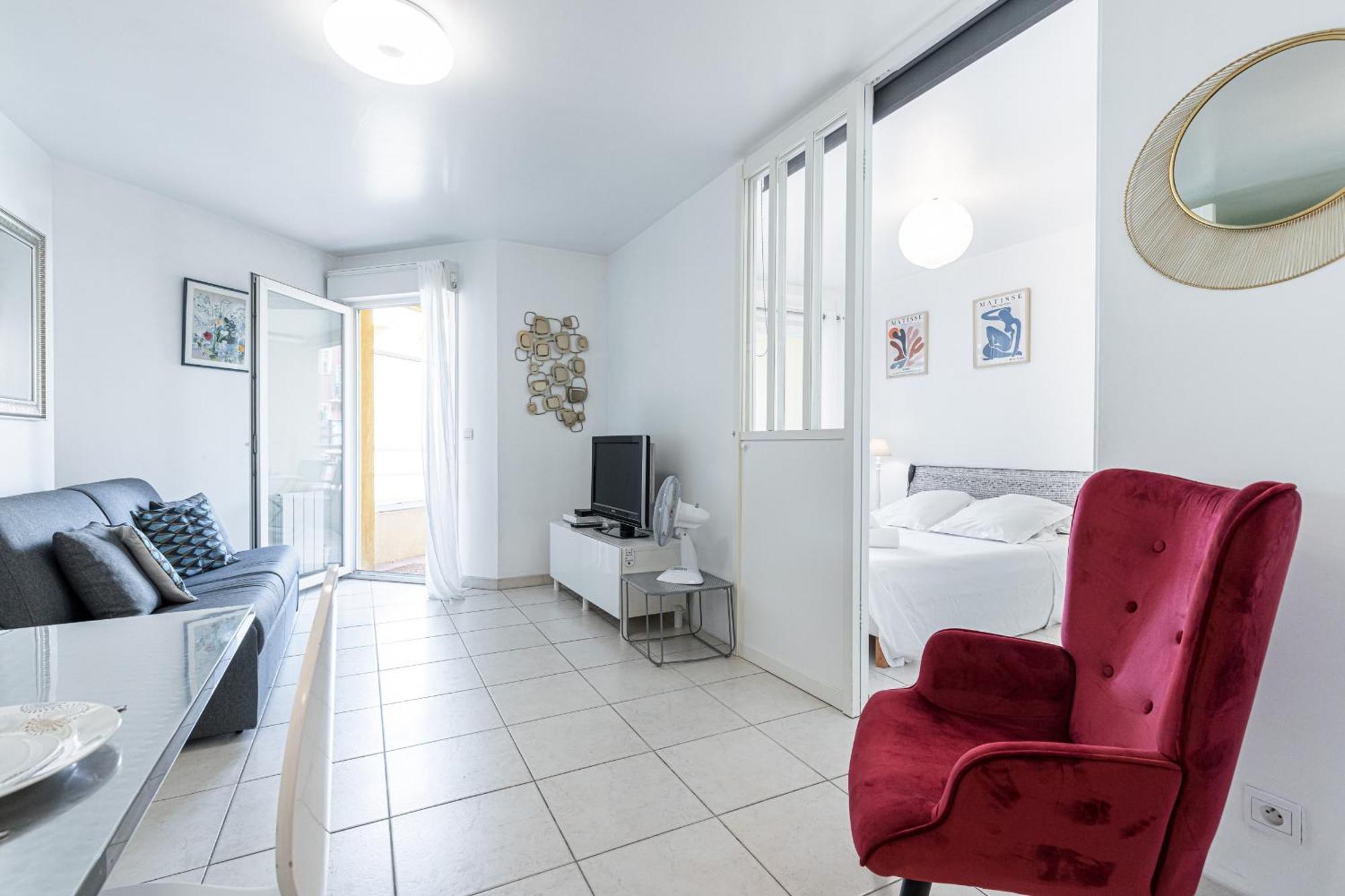 Quiet 1 bdr Port! close Place du Pin Garibaldi Niza Exterior foto